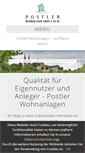 Mobile Screenshot of postler-wohnanlagen.de