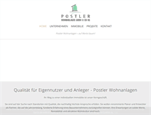 Tablet Screenshot of postler-wohnanlagen.de
